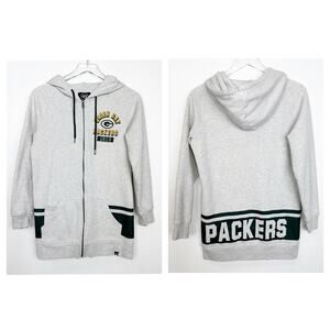 Green Bay Packers Hooded Full Zip Sweatshirt Jacket S